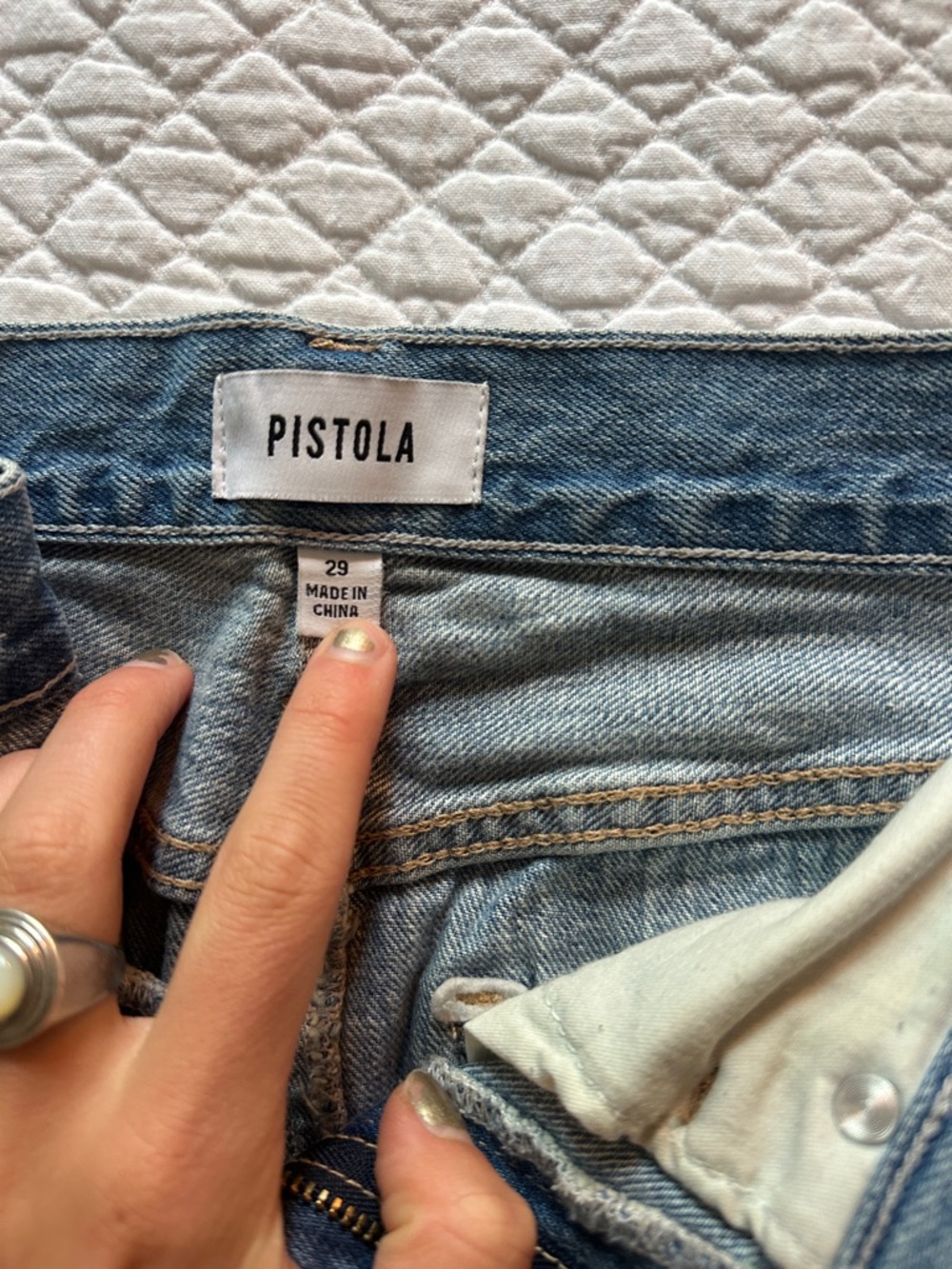 Pistola Light Blue Denim Jeans - Picture 3 of 4